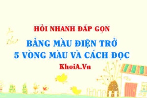 Bảng màu điện trở 5 vòng và cách đọc điện trở 5 vạch màu lớp 11?